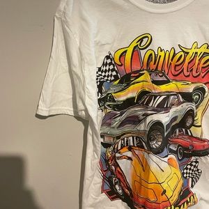 Large unisex Corvette graphic T-shirt